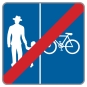 §53/29d Ende eines Geh-  und Radweges ohne Benützungspflicht