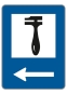 §53/4 Pannenhilfe linksweisend