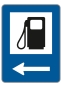 §53/6 Tankstelle        Pfeil linksweisend