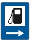 §53/6 Tankstelle        Pfeil rechtsweisend