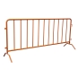 Absperrgitter orange beschichtet