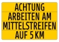 Einschubtafel Umleitung 4-zeilig