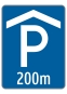 Hinweis auf Parkgarage