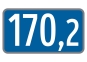 Kilometertafel Bundesstraße/Autobahn