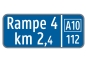 Kilometertafel für Rampe Version 3