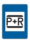 Hinweistafel 'P+R'