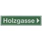 Straßenbezeichnungstafel Alu