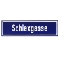 Straßenbezeichnungstafel Alu geprägt