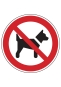 Mitführen von Hunden verboten