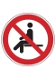Sitzen verboten