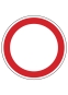 Verbotsschild rund (leer) mit Wunschtext