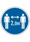 Abstand halten - 2 Meter