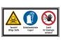 Mehrsymbolschild W016 / M009 / P06