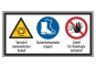 Mehrsymbolschild W018 / M008 / P06