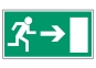 Rettungsweg-Notausgang rechts