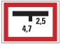Entfernungsanzeiger f. eine Löschwasserentnahmestelle  mit Wunschtext