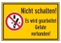 Nicht schalten! Es wird gearbeitet Gefahr vorhanden Symbol 'Nicht schalten' 2