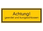 Achtung! geerdet und kurzgeschlossen
