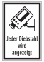 Jeder Diebstahl wird angezeigt