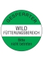 Gesperrter Wildfütterungsbereich Bitte nicht betreten