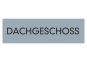 Stockwerkschild DACHGESCHOSS Alu selbstklebend