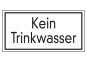 Kein Trinkwasser.