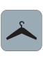 PVC-Piktogramm Symbol Garderobe