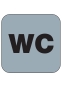 PVC-Piktogramm WC