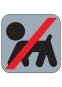 PVC-Piktogramm Symbol Tiere verboten
