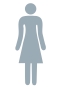 Alu-Piktogramm Symbol Damen A2/C0