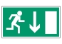 Rettungsweg-Notausgang (durch Ausgang rechts)