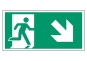 Rettungsweg abwärts rechts