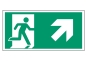 Rettungsweg aufwärts rechts