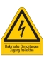 Elektrische Einrichtungen Zugang freihalten