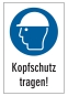 Kopfschutz tragen!