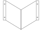 Winkelschild (leer)