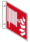 Fahnenschild F002 Löschschlauch