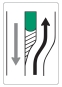 Voranzeiger für Verkehrsinsel